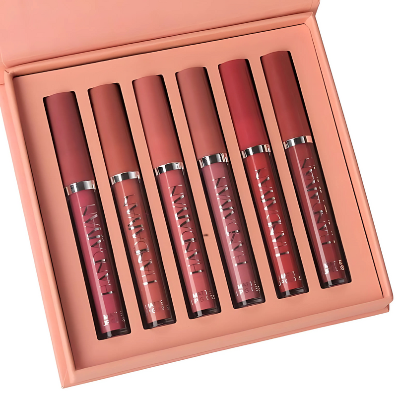Kit de Labiales Nude Handaiyan. Labios a Prueba de agua