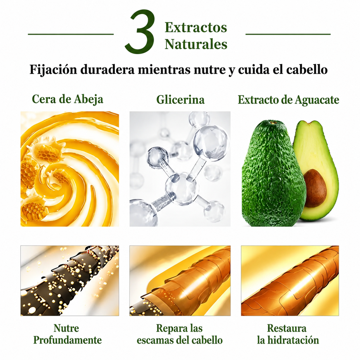 Cera Wax Stick Fijadora Cabello dañado