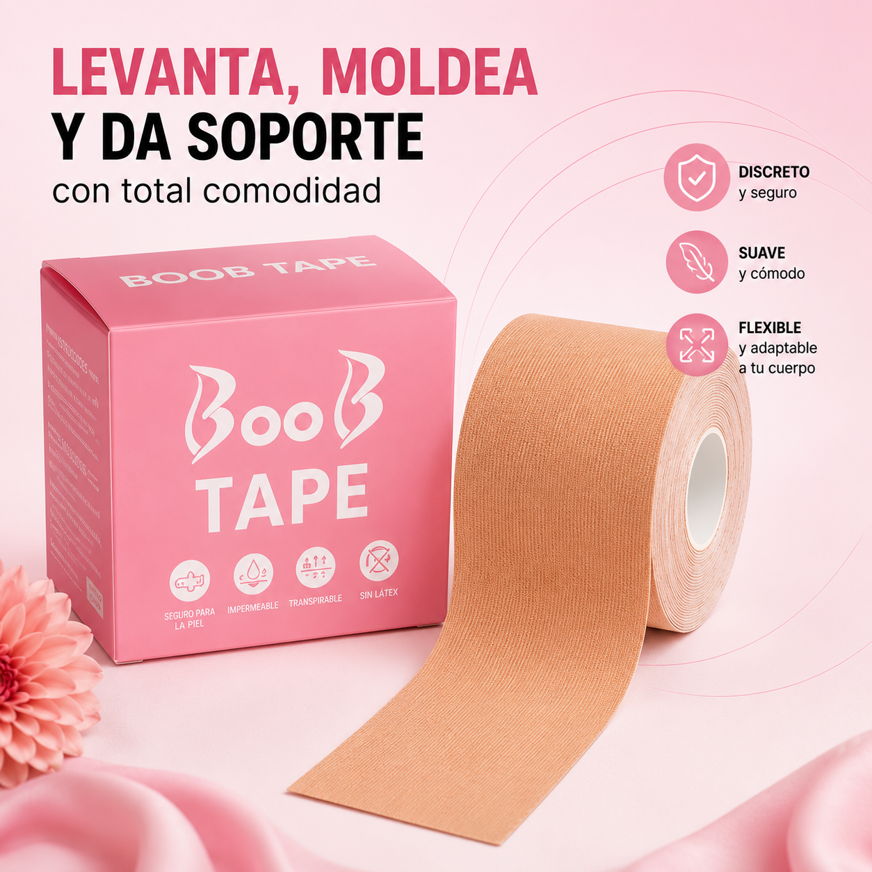 Cinta de Senos Levanta Busto - BOOB TAPE