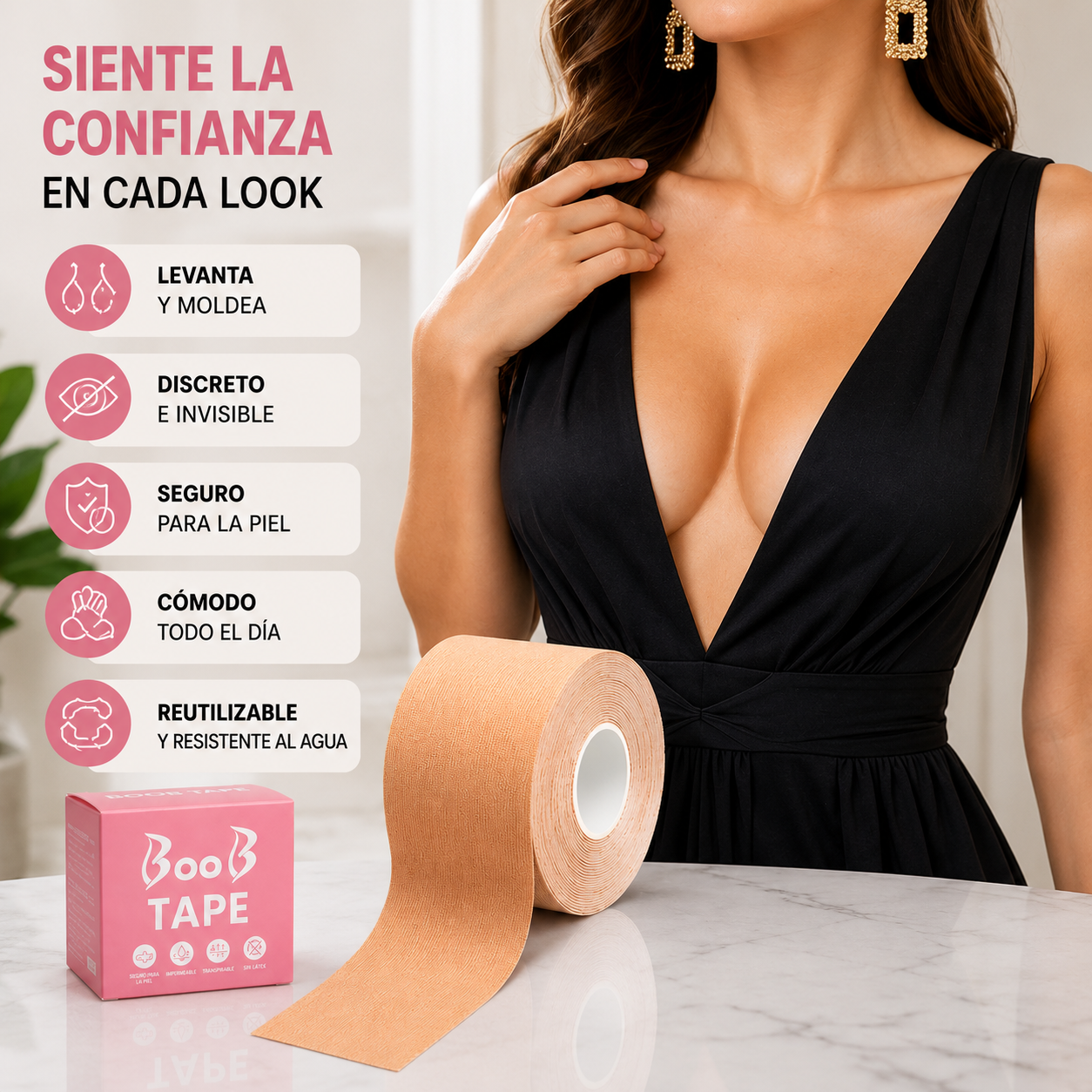 Cinta de Senos Levanta Busto - BOOB TAPE