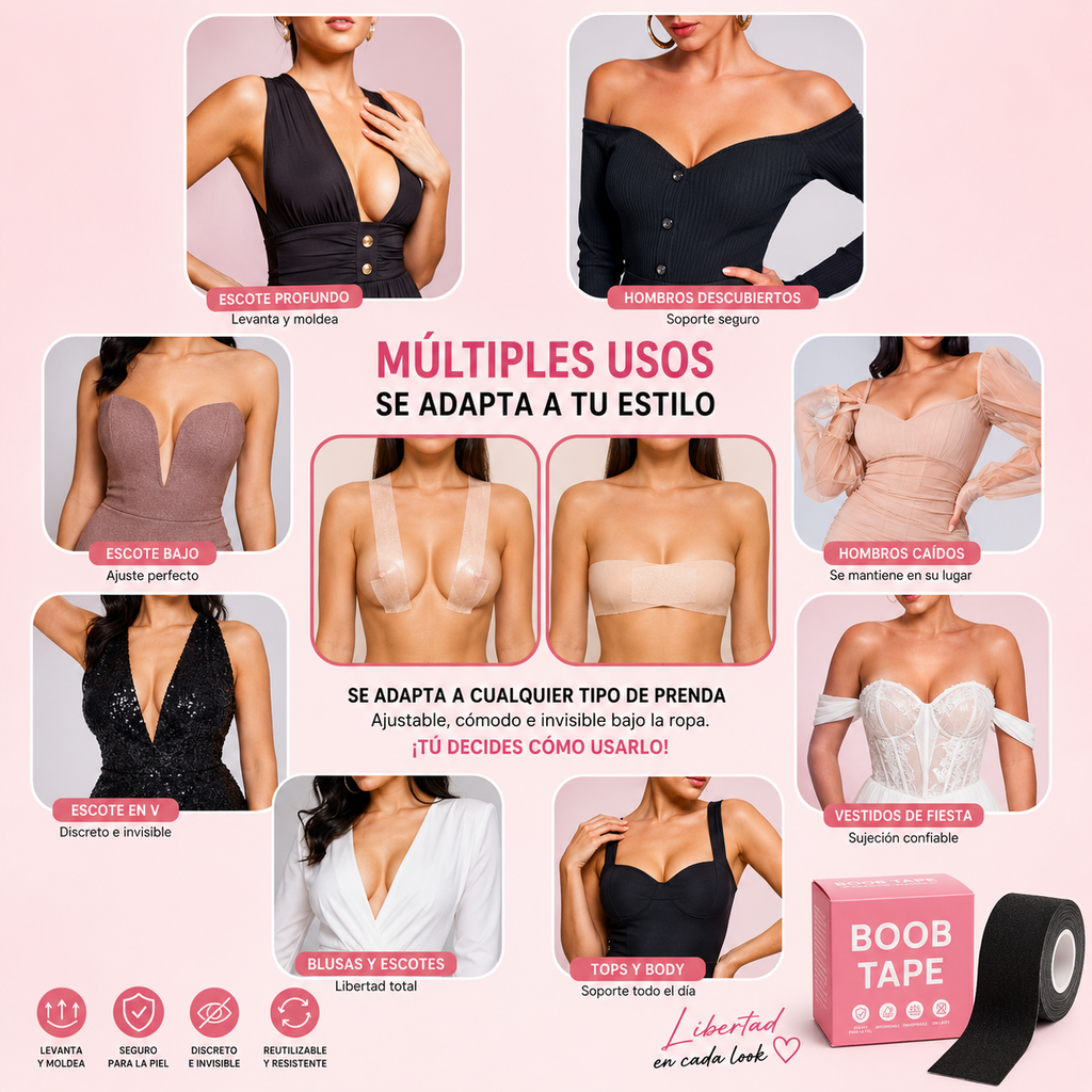 Cinta de Senos Levanta Busto - BOOB TAPE