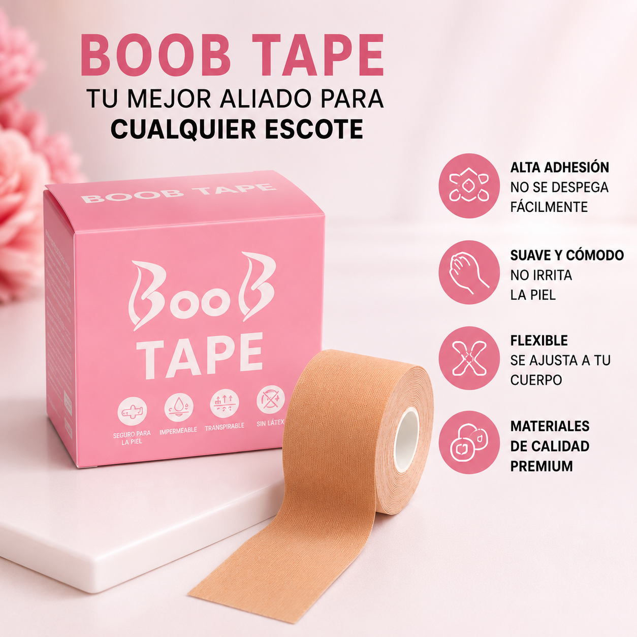 Cinta de Senos Levanta Busto - BOOB TAPE