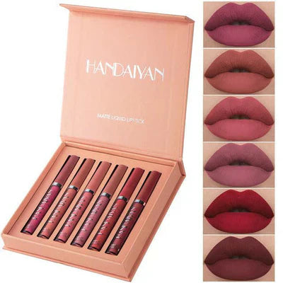 Kit de Labiales Nude Handaiyan. Labios a Prueba de agua